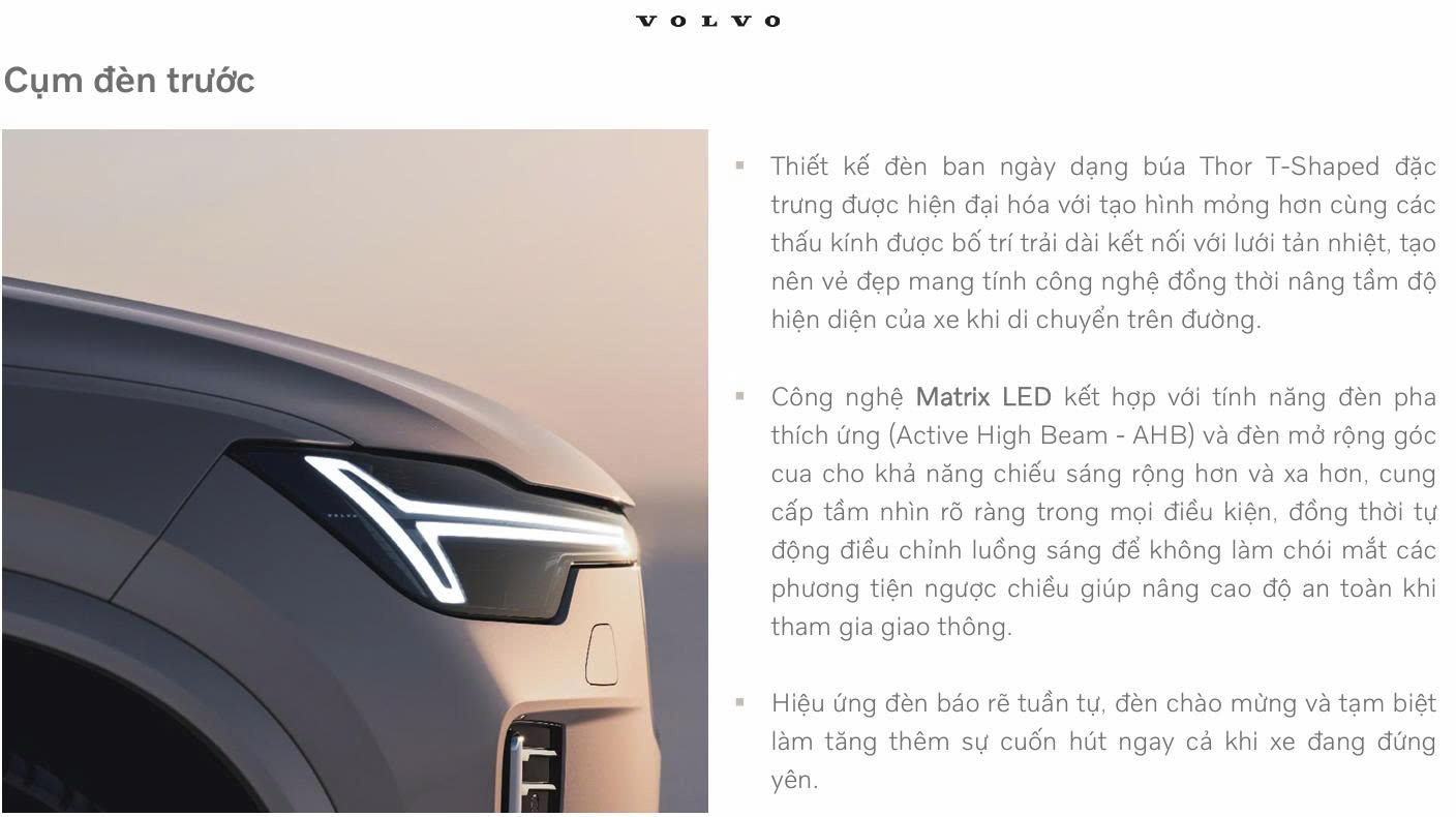 Cụm đèn Pha Volvo Xc90 Plug In HYbrid được thiết kế và công nghệ nâng cấp hoàn toàn mới.
