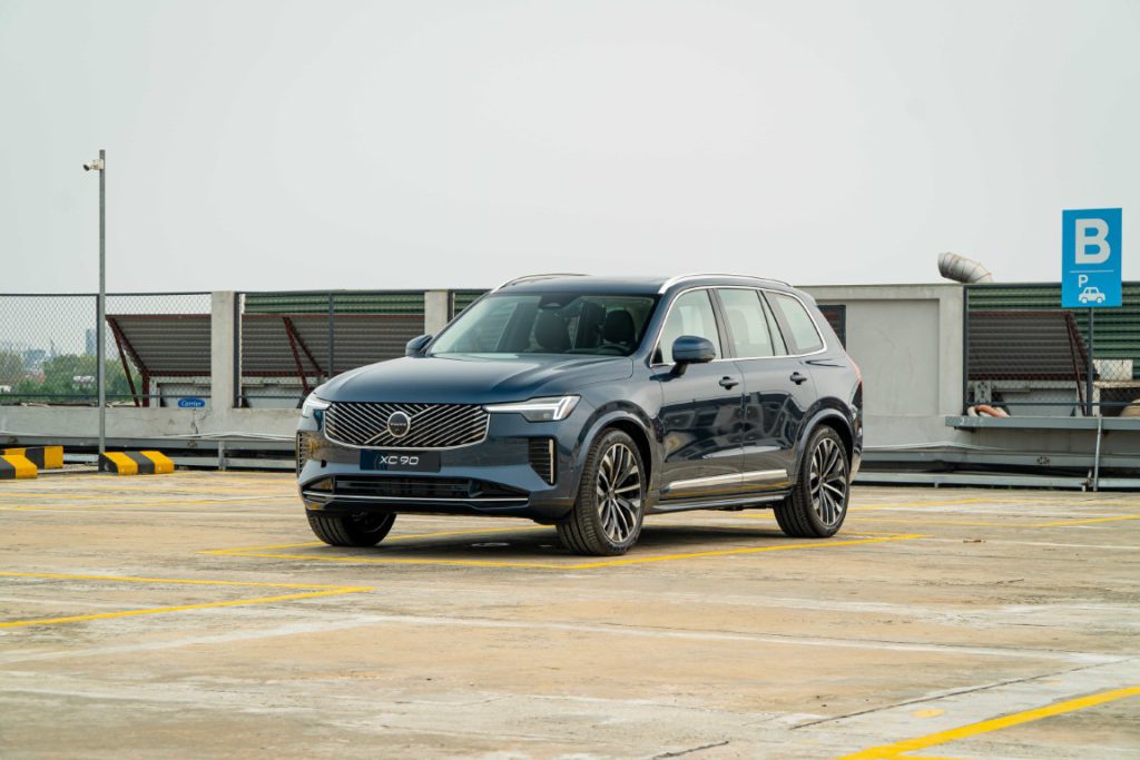 Volvo Xc90B5 Ultra 2026 màu Xanh Denim Blue