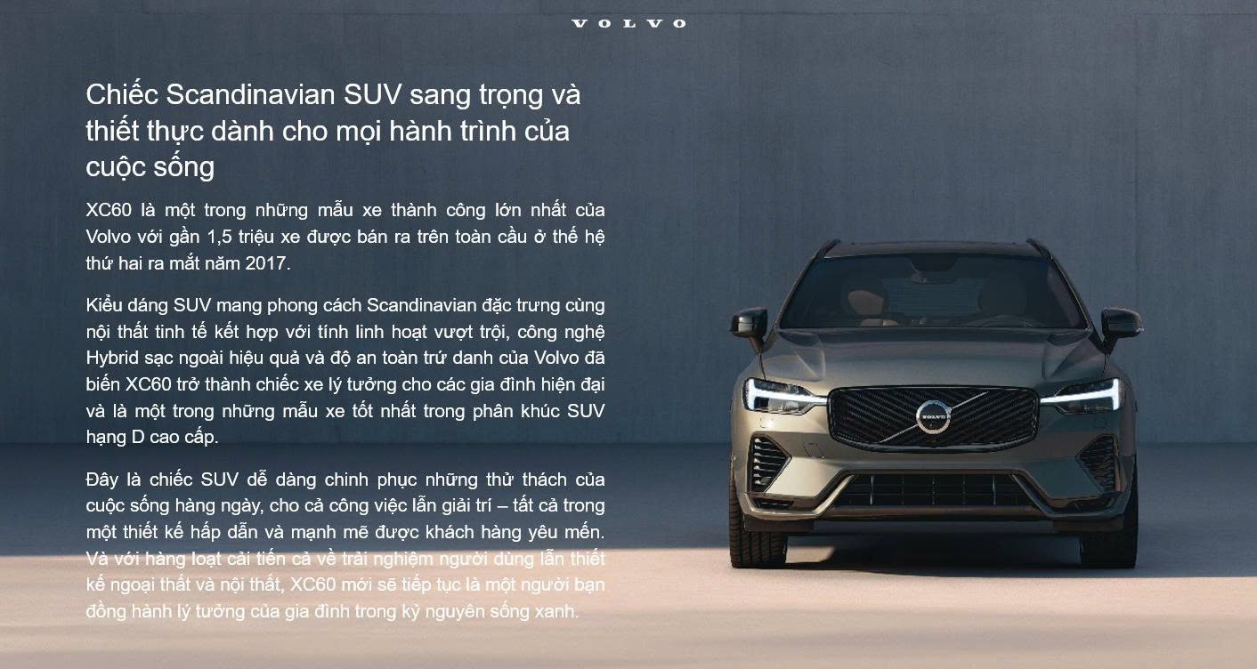 Volvo Xc60 là niềm tự hào của Volvo.