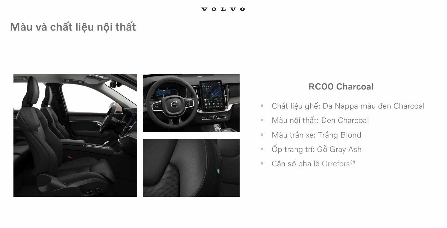 Nội thất trên Volvo Xc90 Plug Hybrid All New.