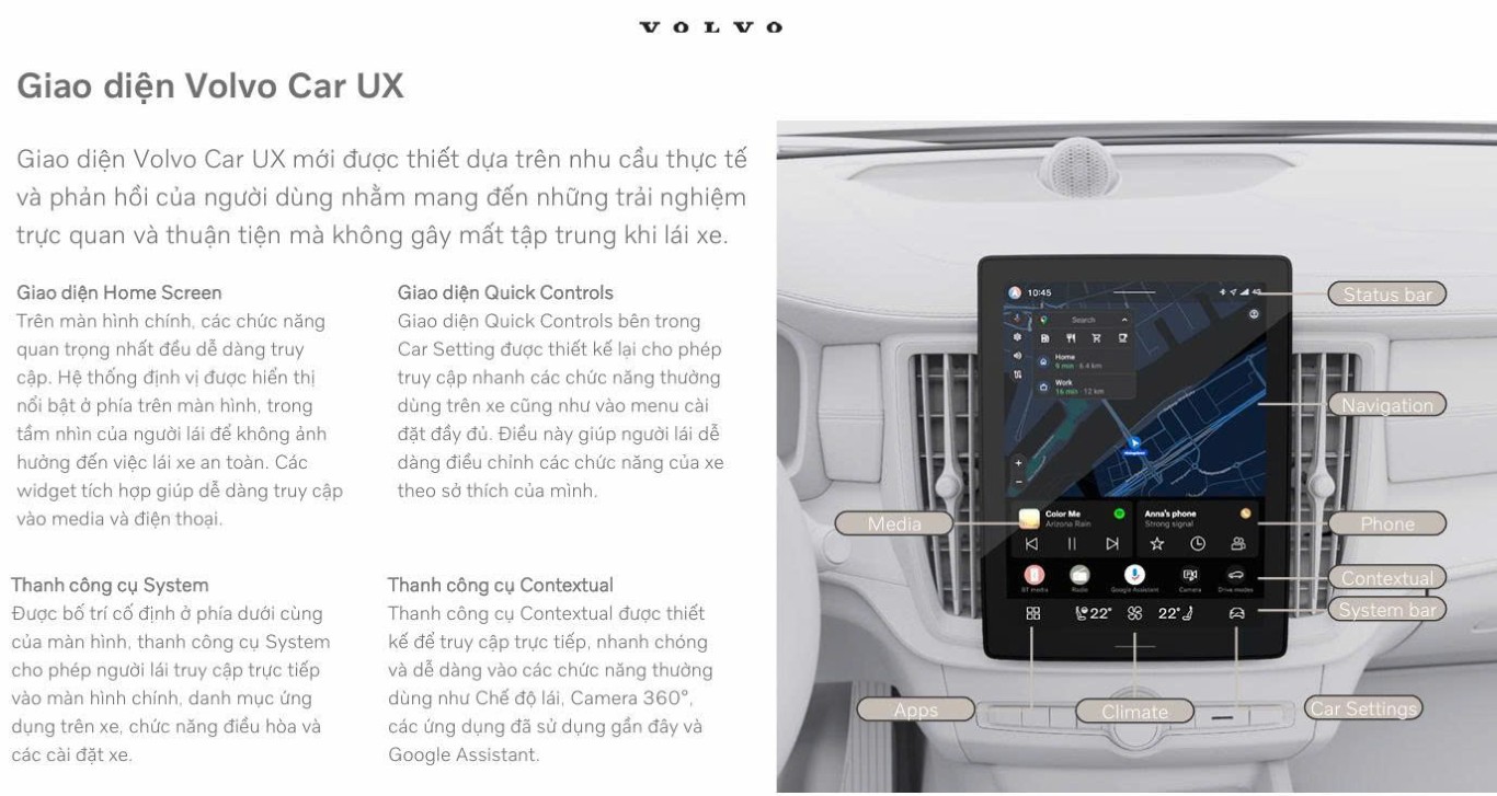 Volvo Xc90 Plug In Hybrid 2026 All New có giao diện mới cực kỳ thuận tiện và nhiều tính năng hỗ trợ người dùng.