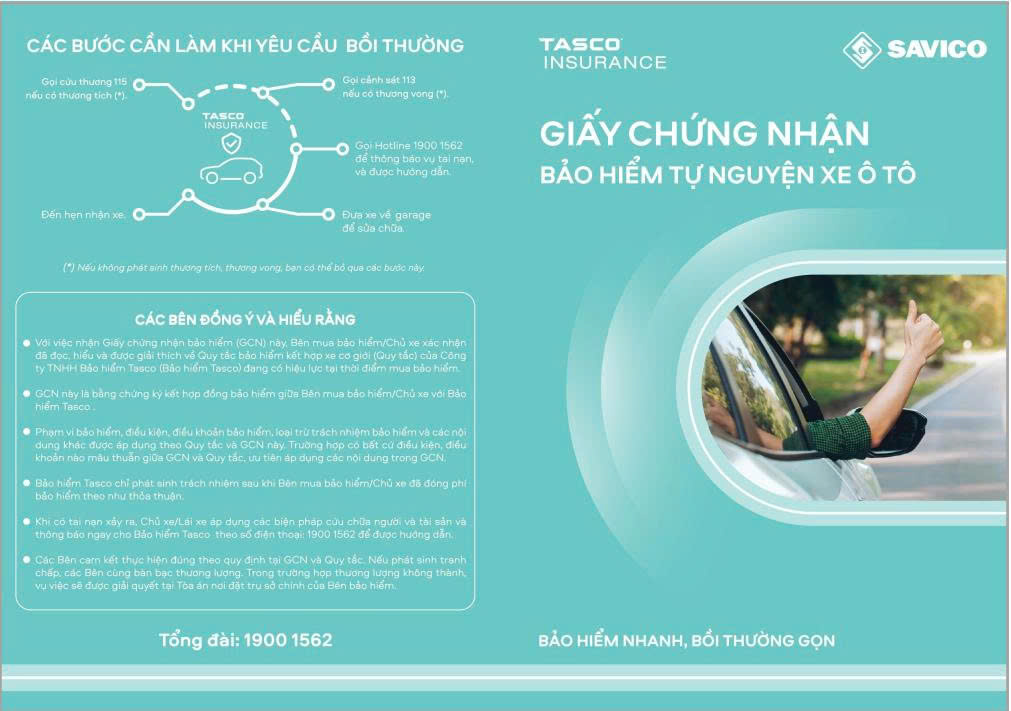 Bảo hiểm thân vỏ xe Volvo - Tasco.