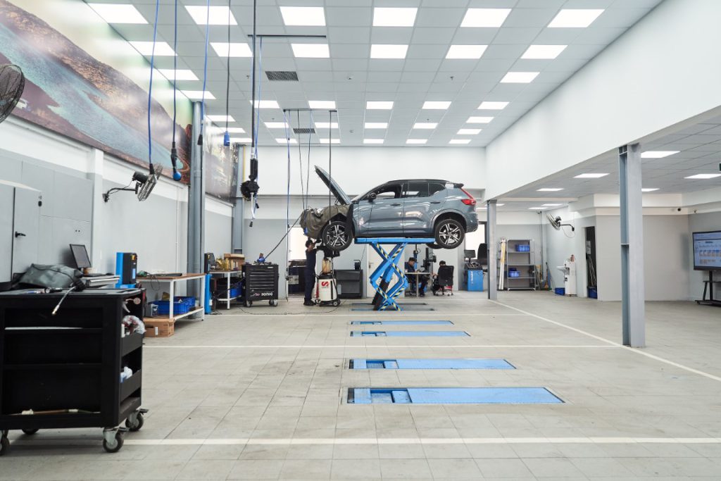 Xưởng dịch vụ Volvo Hà Nội đạt chuẩn của Volvo.