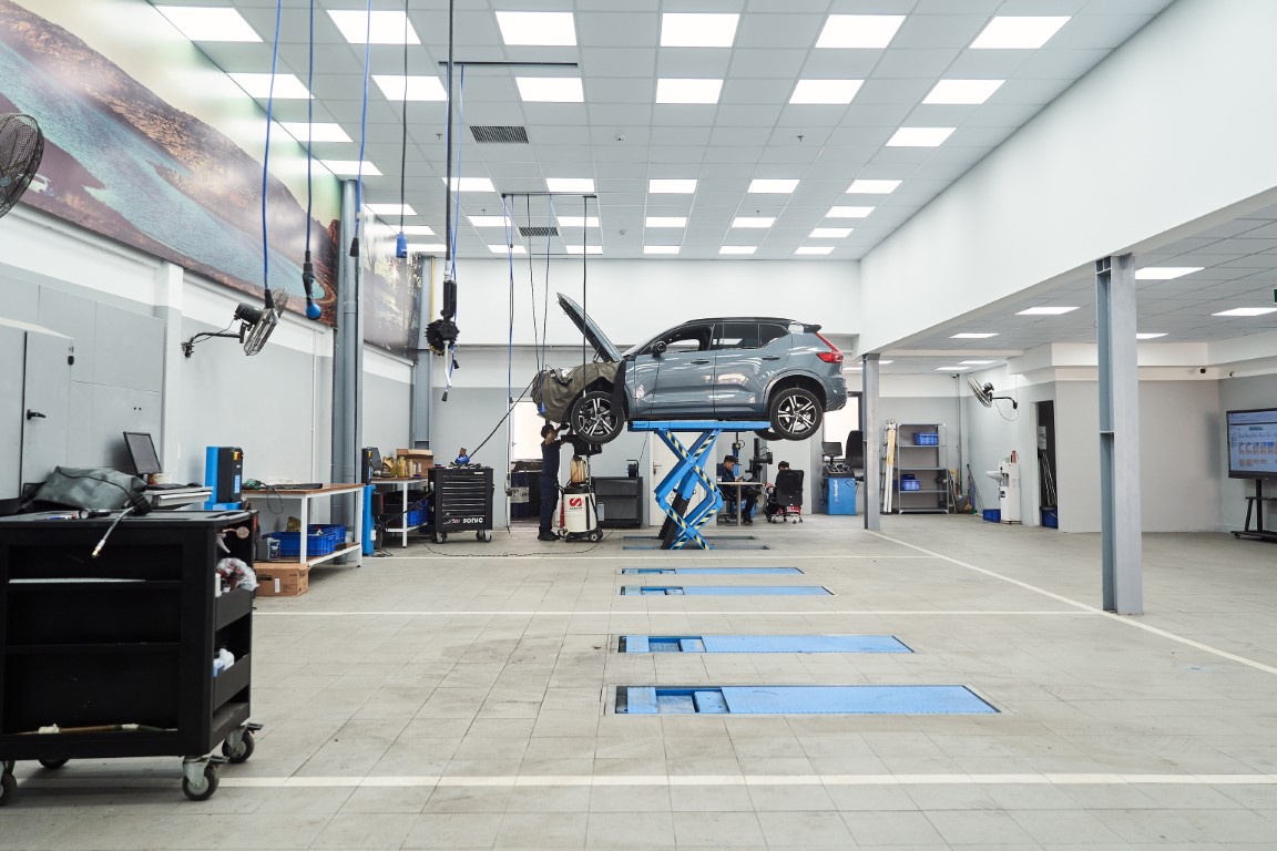 Xưởng dịch vụ Volvo Hà Nội đạt chuẩn của Volvo.