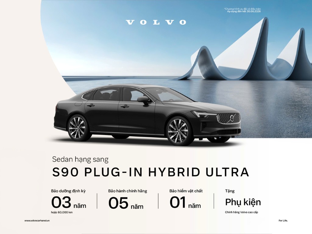Chương trình khuyến mại dành cho Volvo S90L Plug In Hybrid 2026.