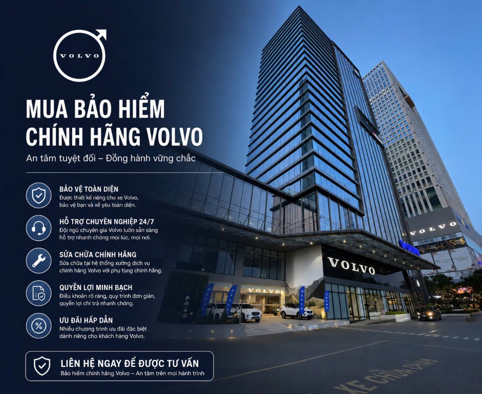 Bảo hiểm xe Volvo Chính Hãng.