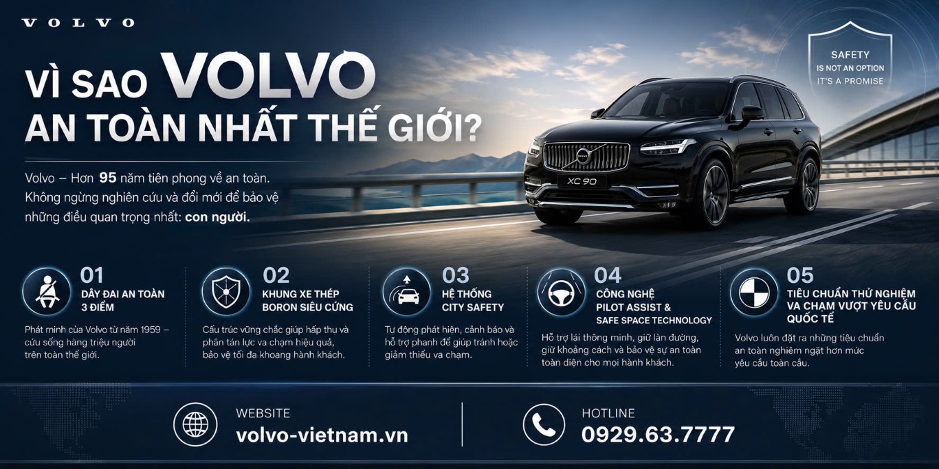 Vì sao Volvo an toàn nhất thế giới.